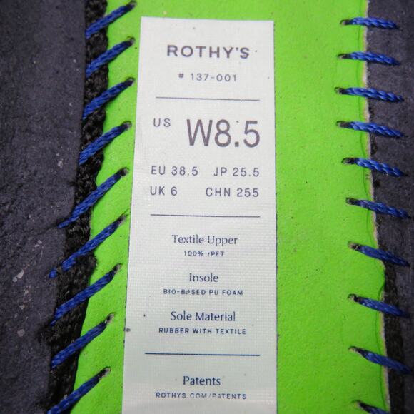 Rothy's The Almond Demi Black Pointed Flats Mules Size 8.5 - Picture 13 of 13